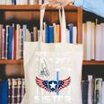 Proud US Air Force Sister Flag Air Force Graduation Sister Canvas Tote Bag