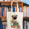 Pug Dog Reading Book Coffee Read Books Be Kind Stay Weird Canvas Tote Bag Pug Dog Reading Book Coffee Read Books Be Kind Stay Weird Canvas Tote Bag