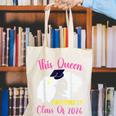 This Queen Mastered It Masters Graduation Class Of 2026 Canvas Tote Bag