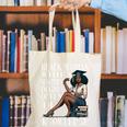 Queen Masters Degree Graduation Educated Melanin Grad Canvas Tote Bag