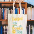 Reading Hobby Bookshelves Library Fueled By Books And Tea Canvas Tote Bag