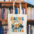 Reading Is Otterly Fun Sea Otter Book Lover Bookworm Canvas Tote Bag