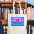 Retro Cassette Tape Tee 90s Nostalgia Aesthetic Canvas Tote Bag Retro Cassette Tape Tee 90s Nostalgia Aesthetic Canvas Tote Bag