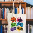 Retro Gamer Controller 80s 90s Video Game Arcade Nostalgia Canvas Tote Bag