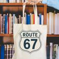 Retro Route 67 Highway Sign Vintage Road Nostalgia Premium Tri-Blend Canvas Tote Bag Retro Route 67 Highway Sign Vintage Road Nostalgia Premium Tri-Blend Canvas Tote Bag