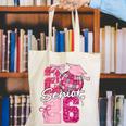 Retro Senior 2026 Coquette Bow Graduation Class Of 2026 Canvas Tote Bag