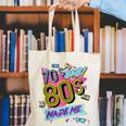 Retro Vintage 70's Baby 80's Made Me Nostalgia Classic Canvas Tote Bag
