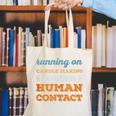 Running On Candle Making Social Introvert Humor Vintage Canvas Tote Bag Running On Candle Making Social Introvert Humor Vintage Canvas Tote Bag