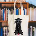 Russian Terrier Dog Graduation Cap Graduate Owner Grad Canvas Tote Bag