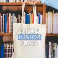 Say Goodbye To Junior High School Fun Graduation Canvas Tote Bag