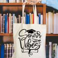 That Says Senior Vibes Graduation Diploma School Spirit Canvas Tote Bag