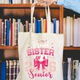 Senior 2026 Class Of 26 Coquette Pink Bow Graduation Sister Canvas Tote Bag