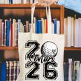Senior 2026 Golf Player Heart Graduation Girls Teens Canvas Tote Bag