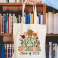 Senior 2026 Graduate Class Of 2026 Wildflowers Graduation Canvas Tote Bag