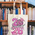 Senior 2026 Graduation Girls Coquette Pink Bow Class Of 2026 Premium Canvas Tote Bag