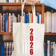 Senior Class Of 2026 Patriotic American USA Flag Graduation Canvas Tote Bag