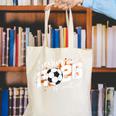 Senior Dad Class Of 2026 Soccer Ball Graduation Canvas Tote Bag