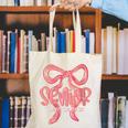 Senior Twenty Twenty-Six Coquette Graduation Class Of 2026 Canvas Tote Bag
