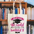 She Believed She Could So She Mastered It Graduation Canvas Tote Bag