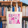 In My Smut Era Groovy Smut Book Reading Spicy Book Romance Canvas Tote Bag