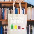 My Social Battery Introverted Low Energy Antisocial Canvas Tote Bag My Social Battery Introverted Low Energy Antisocial Canvas Tote Bag