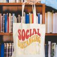 Social Distancing Expert Introvert Canvas Tote Bag