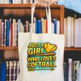 Softball Just A Girl Comic Book Style Graphic For Teens Canvas Tote Bag Softball Just A Girl Comic Book Style Graphic For Teens Canvas Tote Bag