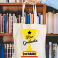 Star Graduate Second Grade Graduation Trophy Cup Canvas Tote Bag