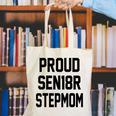 Stepmom Stepmother SEN18R Grad Senior Graduation Party Shirt Canvas Tote Bag