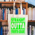 Straight Outta Fourth Grade Graduation Class Canvas Tote Bag