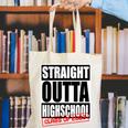 Straight Outta High School Class Of 2023 Graduation Canvas Tote Bag