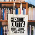 Straight Outta Middle School Graduation Canvas Tote Bag