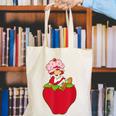Strawberry Shortcake Sitting On Strawberry Retro Nostalgia Canvas Tote Bag