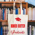 Super Proud Bonus Sister Of 2025 Graduate Graduation Family Canvas Tote Bag