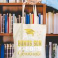 Super Proud Bonus Son Of 2025 Graduate Graduation Family Canvas Tote Bag