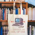 I Survived The Dial-Up Era Retro 90s Nostalgia Premium Tri-Blend Canvas Tote Bag I Survived The Dial-Up Era Retro 90s Nostalgia Premium Tri-Blend Canvas Tote Bag