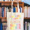 i Survived My Fiance's Nursing Degree Graduation Groovy Premium Canvas Tote Bag