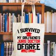 I Survived My Girlfriend's Juris Doctor Degree Graduation Canvas Tote Bag