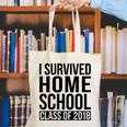 I Survived Home School Class Of 2018 Graduation Canvas Tote Bag