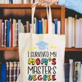I Survived My Mom's Master's Degree Master Graduation Canvas Tote Bag