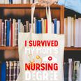 I Survived My Mom's Nursing Degree Graduation Day 2026 Canvas Tote Bag