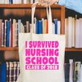I Survived Nursing School Class Of 2018 Graduation Shirt Canvas Tote Bag