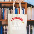 I Survived My Partner's Law Degree Graduation Shirt Canvas Tote Bag