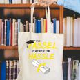 Tassel Worth The Hassle 2018 Graduation Quote Ylw Canvas Tote Bag