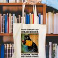 That's What I Do I Read Books I Drink Wine And I Know Things Canvas Tote Bag That's What I Do I Read Books I Drink Wine And I Know Things Canvas Tote Bag