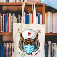 Tiger Nurse RN ER Nursing School Graduation Canvas Tote Bag
