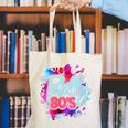 Totally 80's Colorful Retro 1980s Style Nostalgia Vibe Canvas Tote Bag