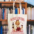 Valentine’s Day Wine Lovers Book Club We Read Wine Labels Canvas Tote Bag Valentine’s Day Wine Lovers Book Club We Read Wine Labels Canvas Tote Bag