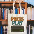 VHS Cassette Retro Analog Nostalgia Theme Canvas Tote Bag