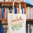 Vintage 1980 Retro Badge Decade Nostalgia Graphic Emblem Canvas Tote Bag Vintage 1980 Retro Badge Decade Nostalgia Graphic Emblem Canvas Tote Bag